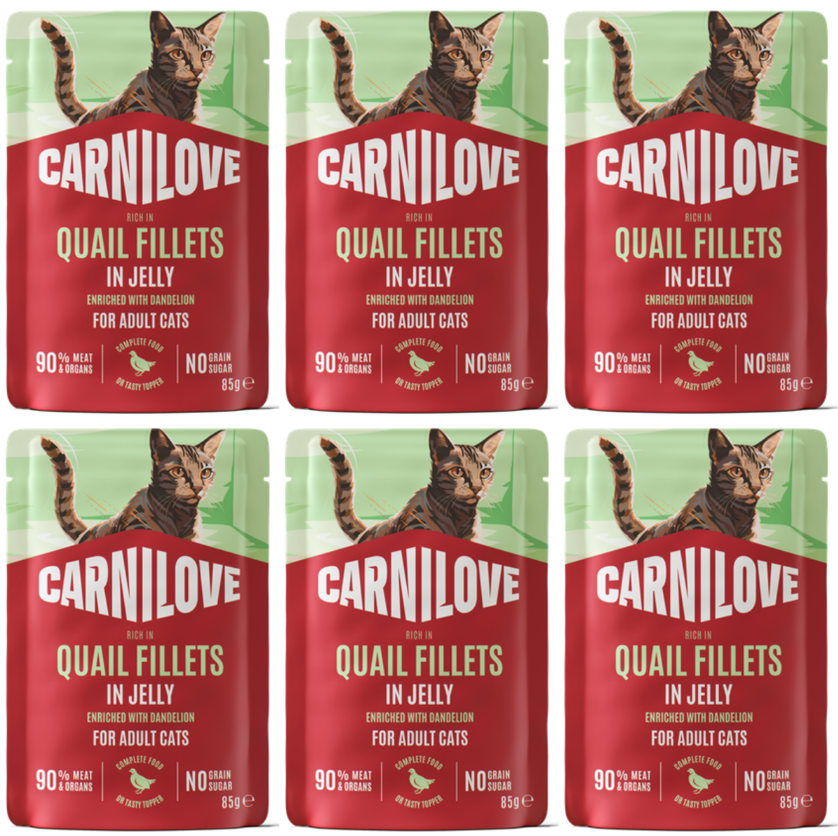 Carnilove przepiórka w galaretce adult 85 g × 6