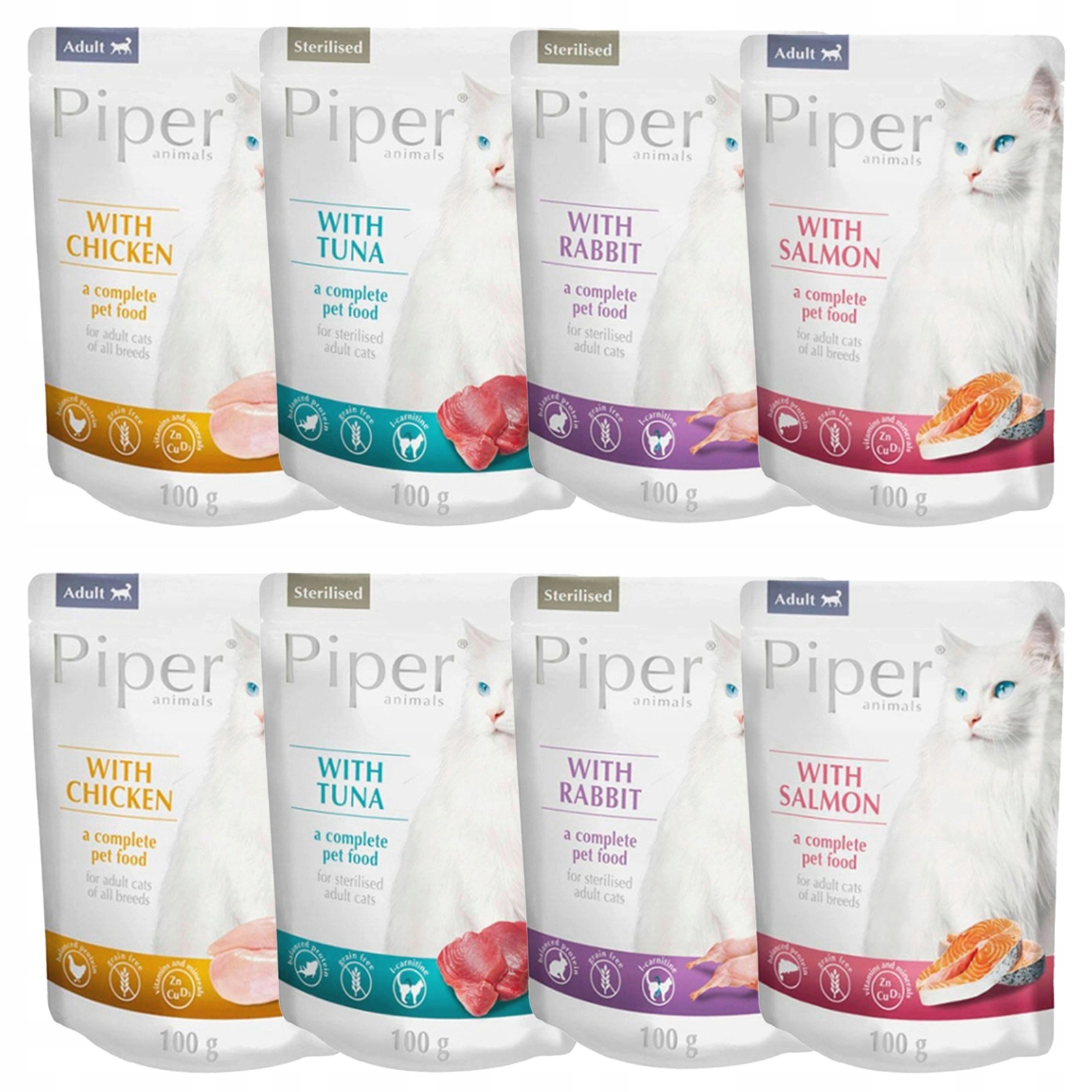 Dolina Noteci Piper mix smaków adult 100 g × 8