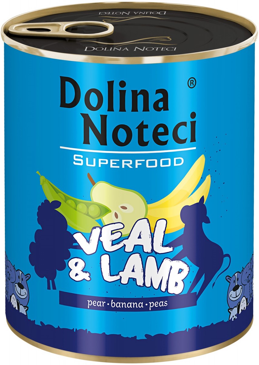 Dolina Noteci SuperFood cielęcina, jagnięcina adult 800 g