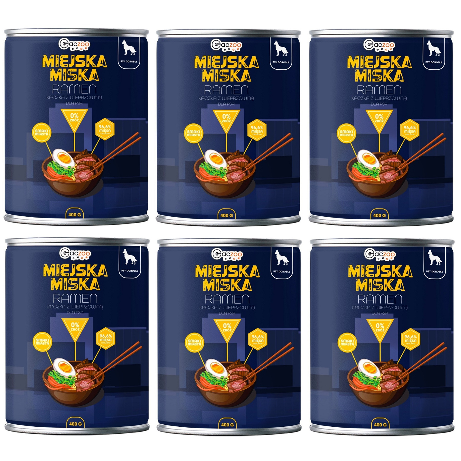 Gaczoo Miejska Miska ramen 400 g × 6