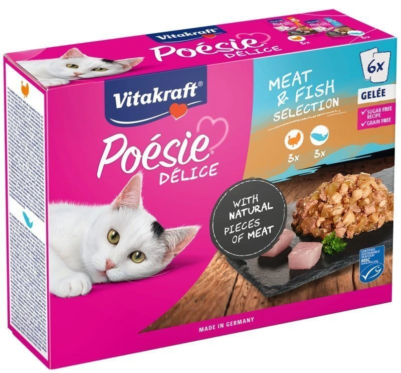Vitakraft Poesie Delice ryby w galaretce 85 g × 6