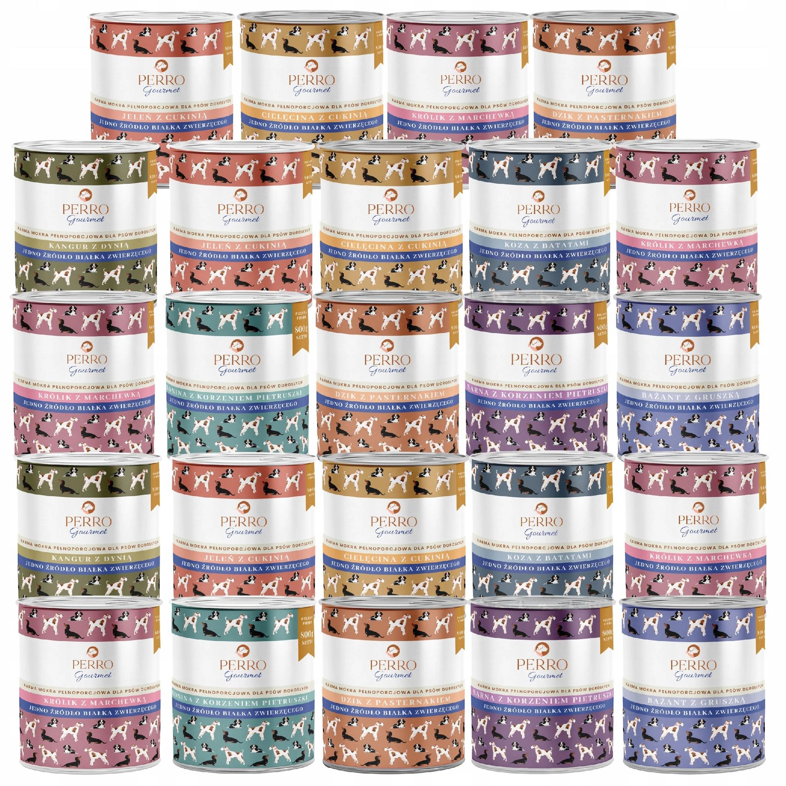 Perro Gourmet mix smaków adult 800 g × 24