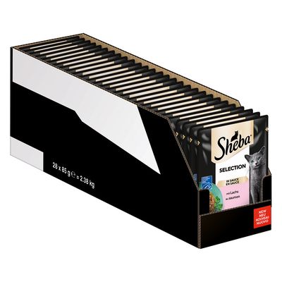 Sheba Selection łosoś w sosie adult 85 g × 28