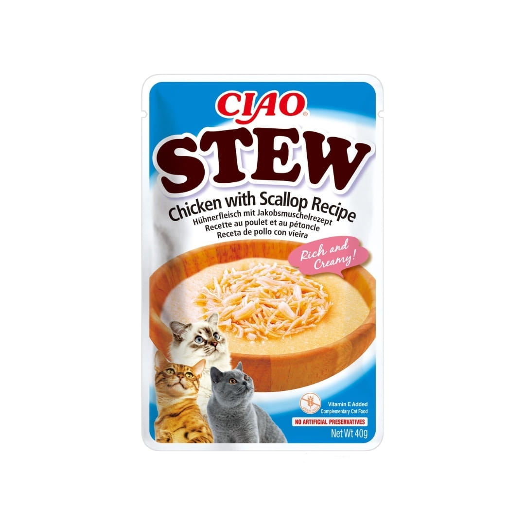 Inaba Ciao kurczak, przegrzebek w sosie 40 g