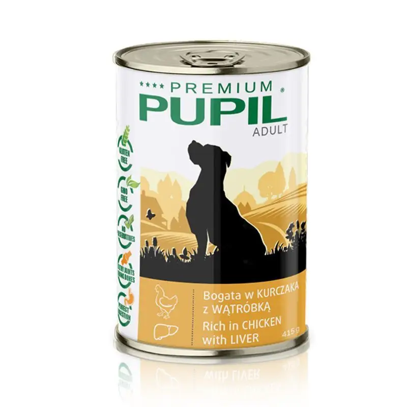 Pupil kurczak, wieprzowina adult 415 g