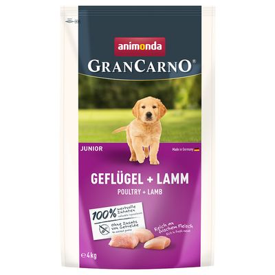 Animonda GranCarno drób, jagnięcina junior 4 kg