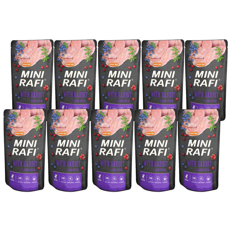 Rafi królik adult małe rasy 150 g × 10