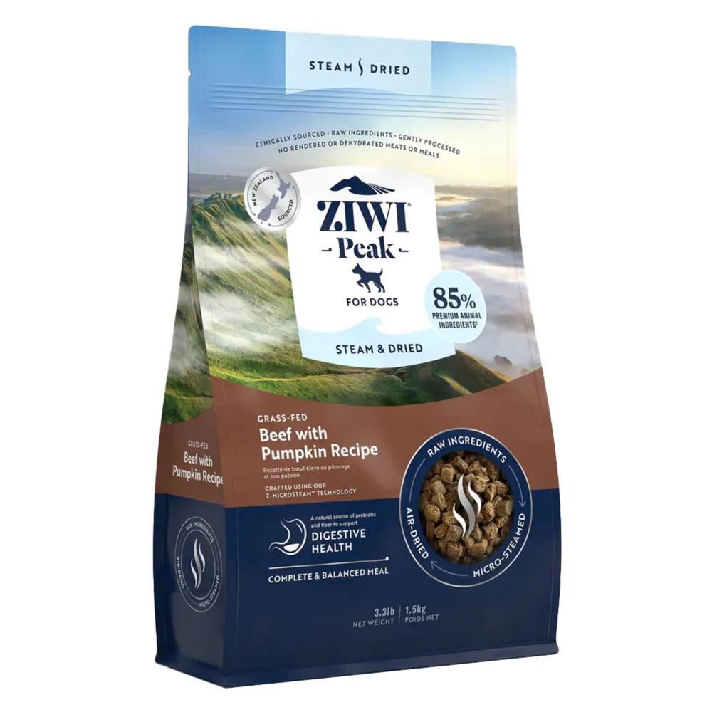 ZIWI Peak Steam & Dried wołowina z dynią 1,5 kg