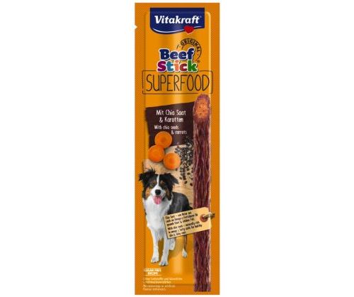 Vitakraft Beef Stick Superfood wołowina z chia i marchewką 25 g