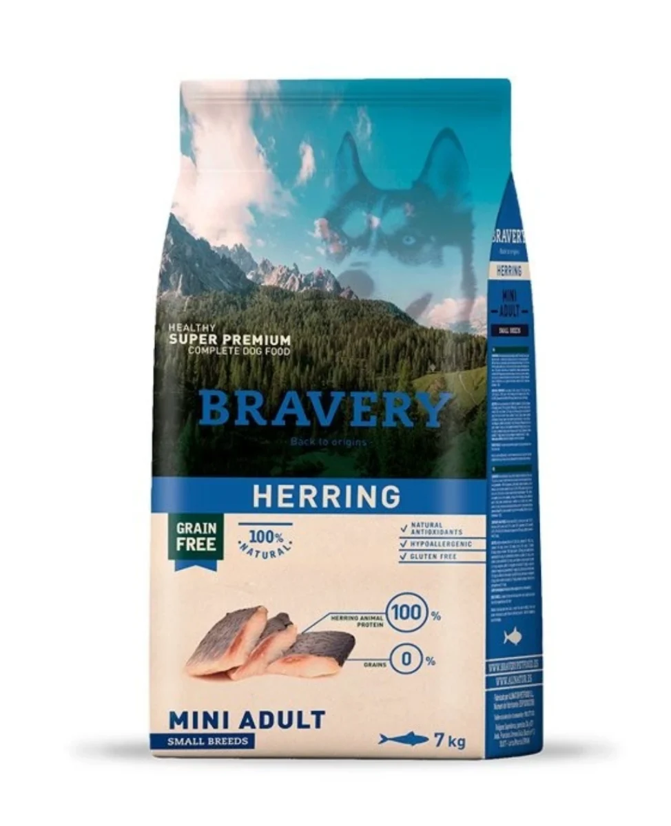 Bravery śledź adult małe rasy 7 kg