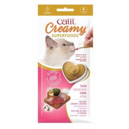 Catit Creamy Superfood tuńczyk z kokosem i wakame 10 g × 4