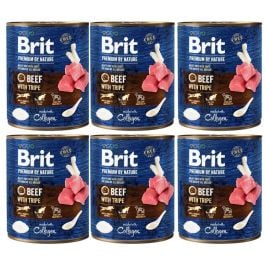 Brit Premium by Nature wołowina, podroby 800 g × 6