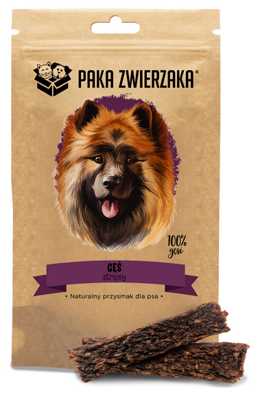 Paka Zwierzaka Stripsy gęś 70 g