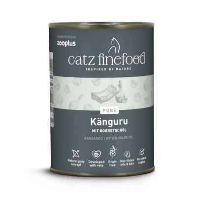 Catz Finefood Monoprotein kangur w bulionie 400 g × 6