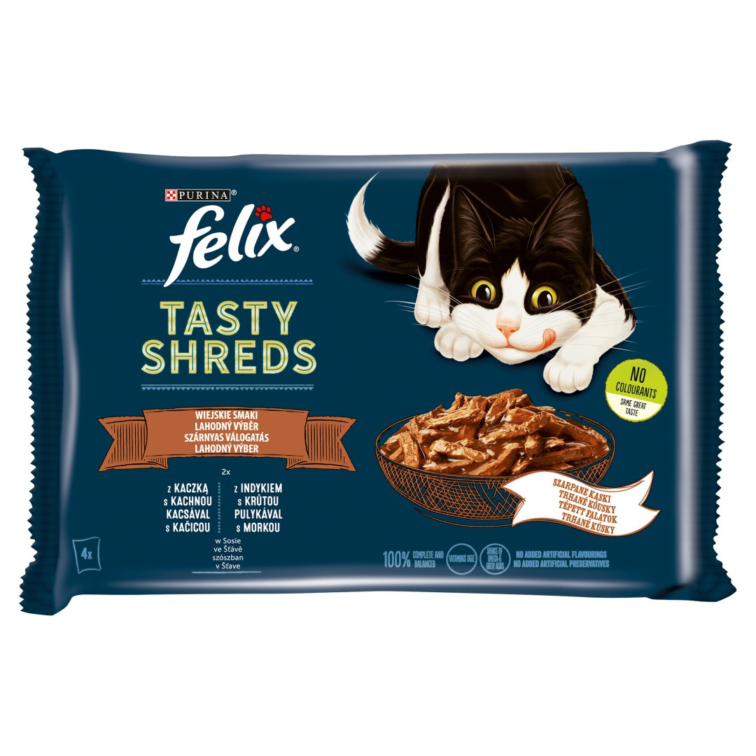 Purina Felix indyk, kaczka w sosie 80 g × 4