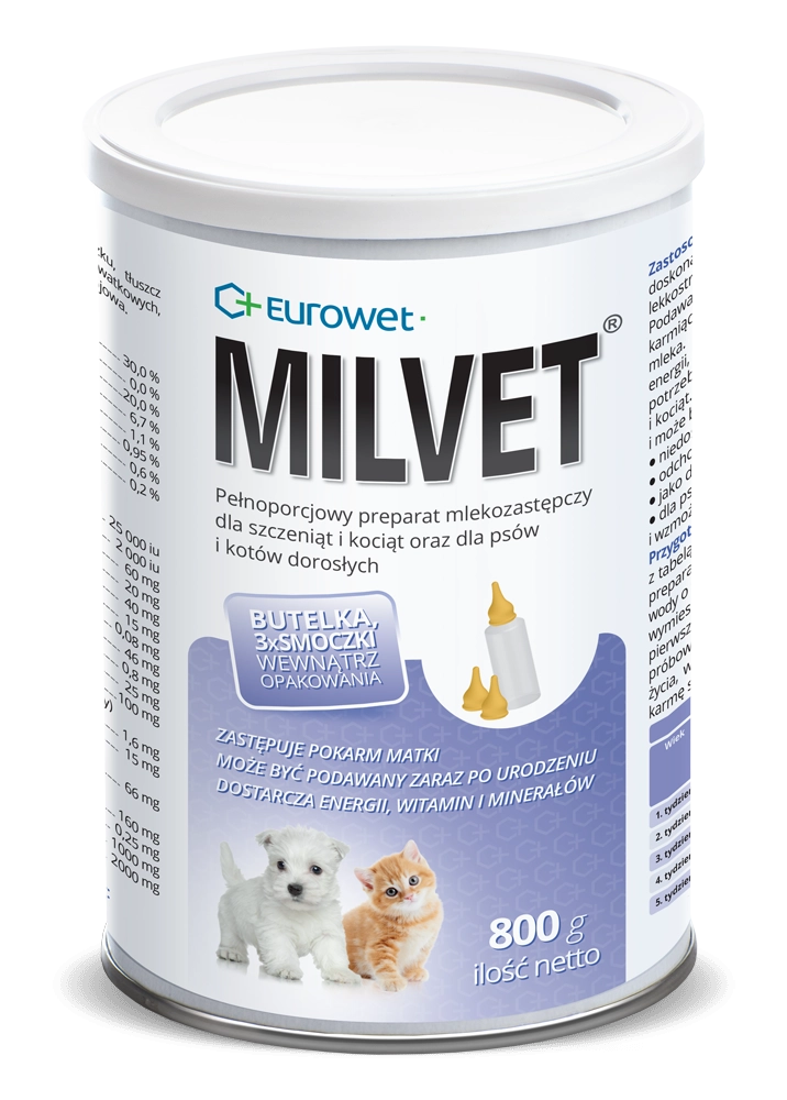 Eurowet Milvet mleko junior 800 g