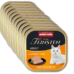 Animonda Vom Feinsten cielęcina, drób pasztet adult 100 g × 16