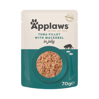 Applaws Sensitive makrela, tuńczyk w galaretce adult 70 g × 32