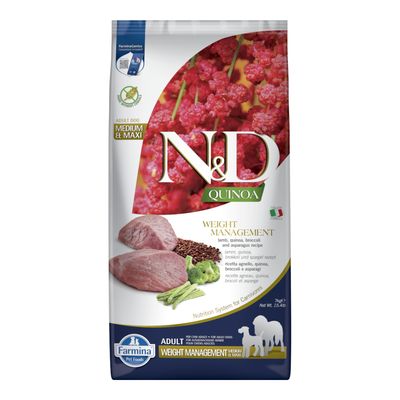Farmina N&D Quinoa jagnięcina z komosą ryżową adult 7 kg × 2