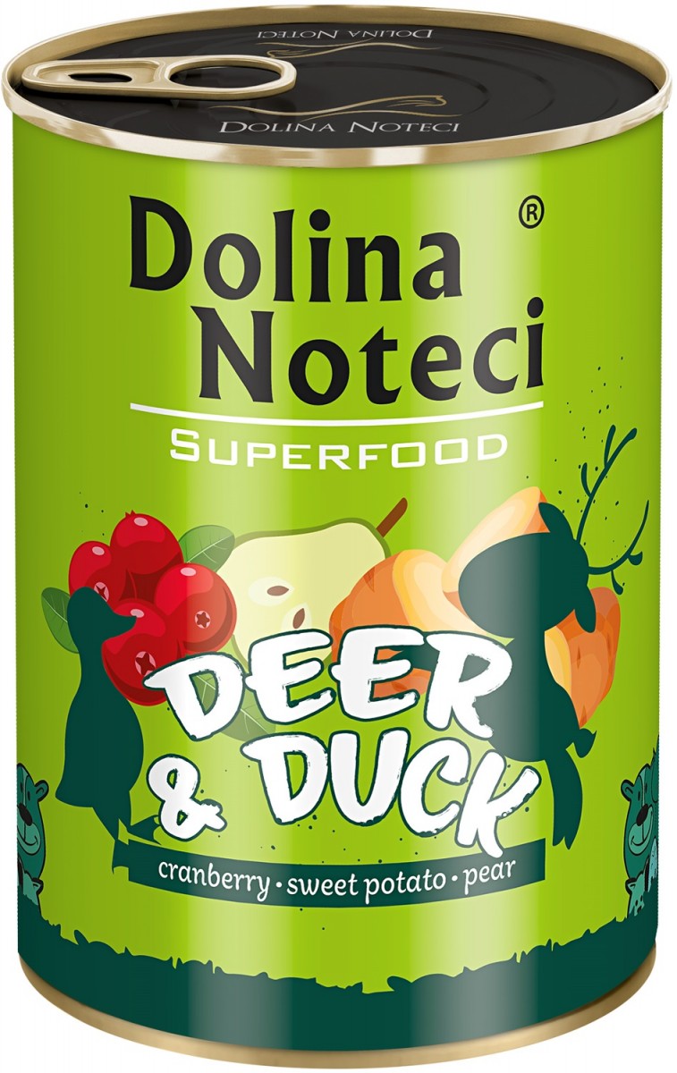 Dolina Noteci Superfood jeleń, kaczka 400 g