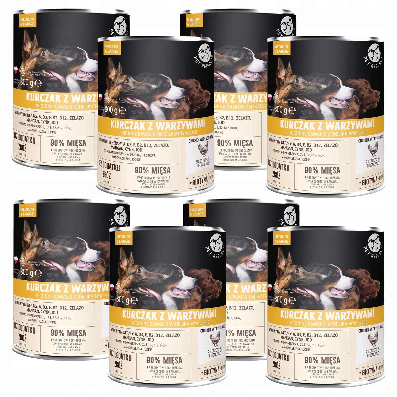 Pet Republic kurczak 800 g × 8