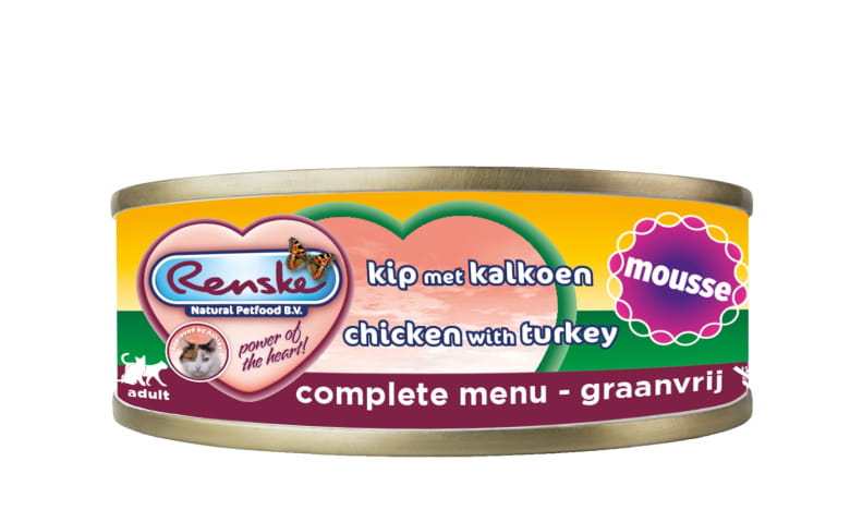 Renske Fresh Meat kurczak z indykiem pasztet adult 70 g