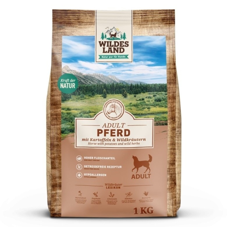Wildes Land Dog konina adult 1 kg