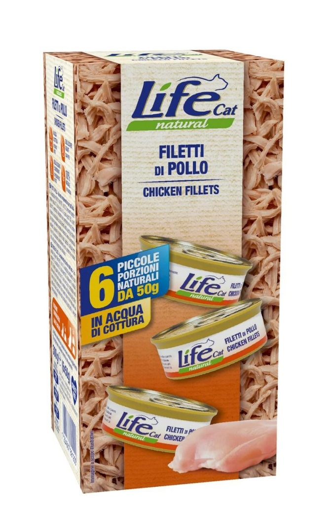 Life Dog Natural kurczak w bulionie 50 g × 6