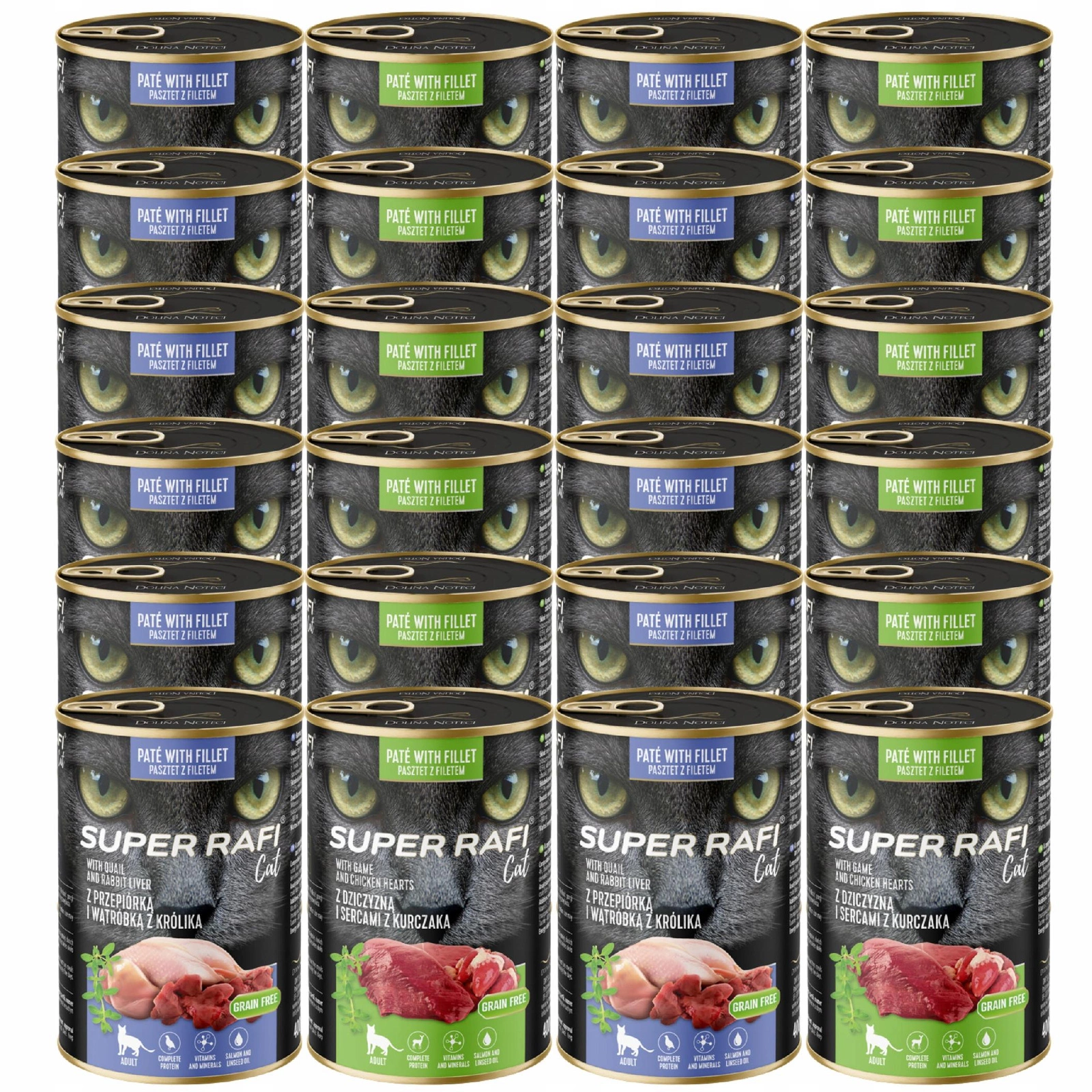 Rafi Super Rafi mix smaków adult 400 g × 24