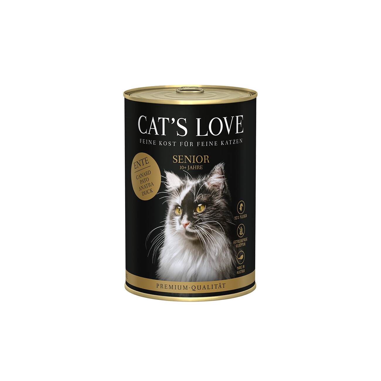 CAT'S LOVE kaczka w bulionie senior 400 g × 6