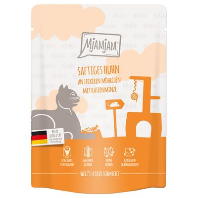 MjAMjAM Quetschie kurczak z marchewką 300 g × 6