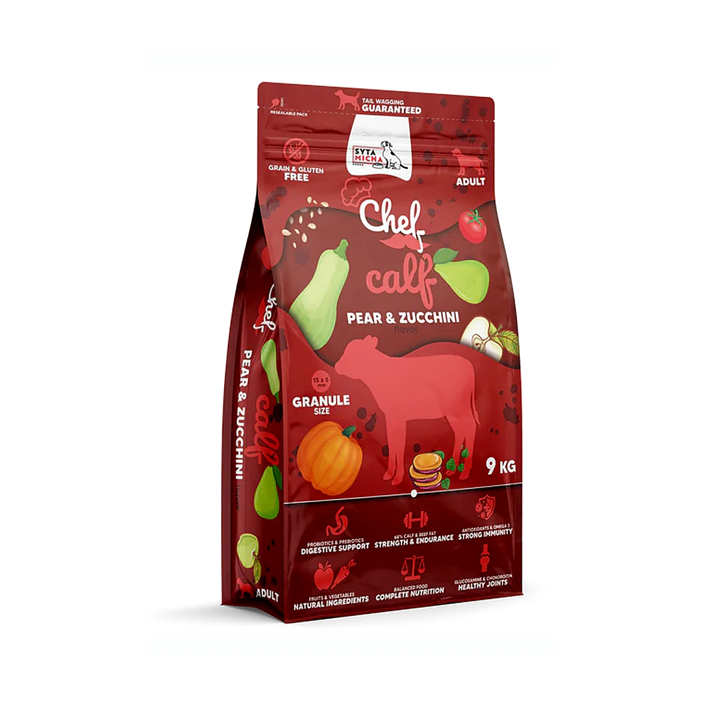 Syta Micha Chef cielęcina adult 9 kg