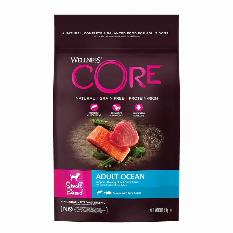 Wellness CORE tuńczyk, łosoś adult małe rasy 5 kg