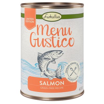 Lukullus Menu Gustico łosoś adult 400 g × 12