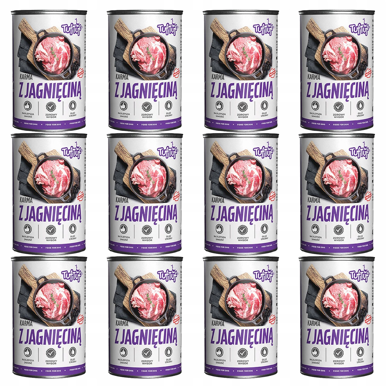 Tuf Tuf jagnięcina adult 400 g × 12