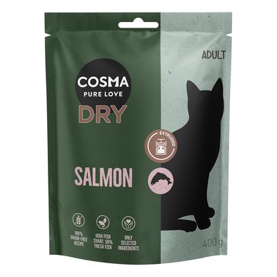 Cosma Extruded Indoor łosoś adult 400 g