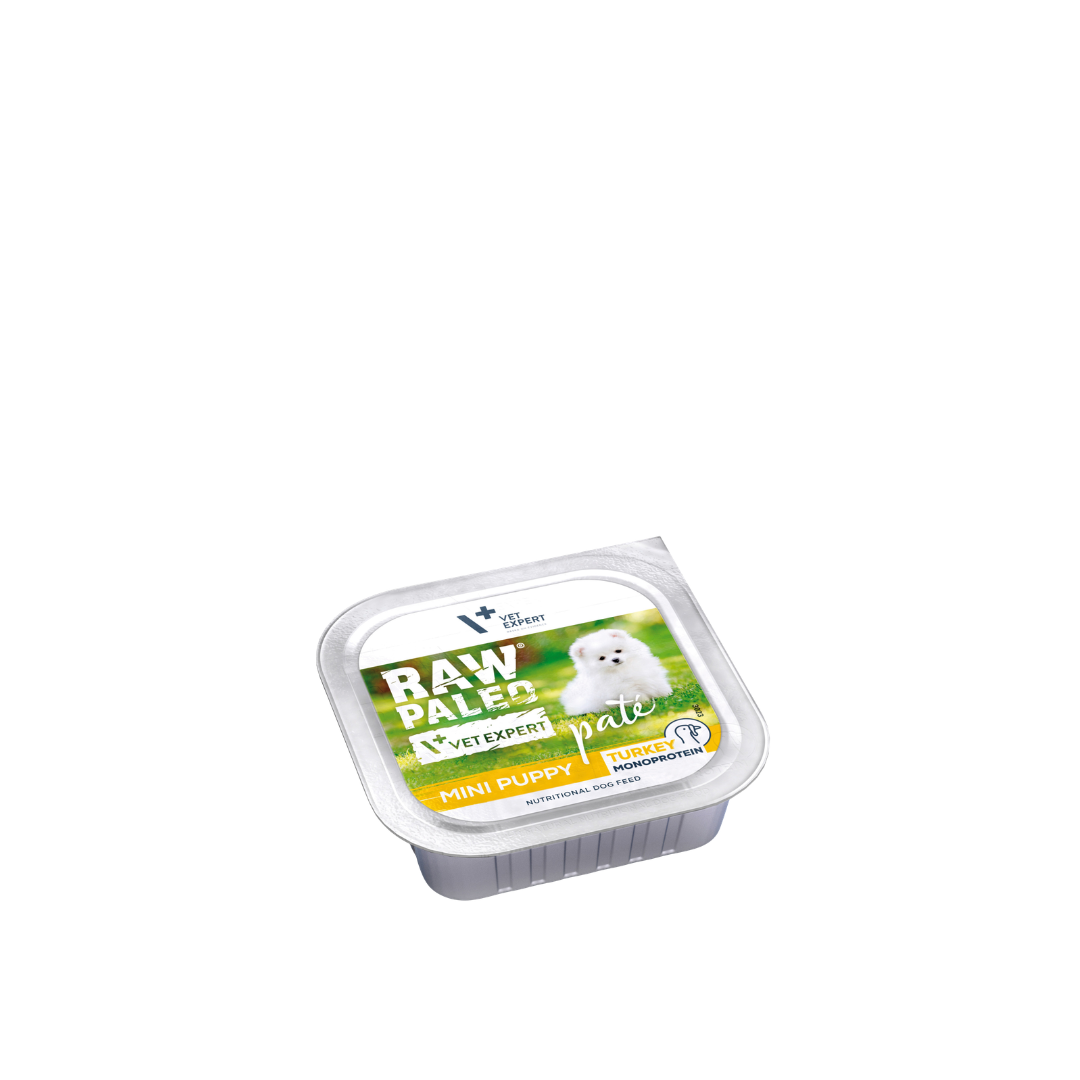 VetExpert Raw Paleo indyk puppy małe rasy 150 g