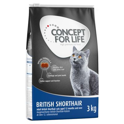 Concept for Life British Shorthair Hairball adult 3 kg