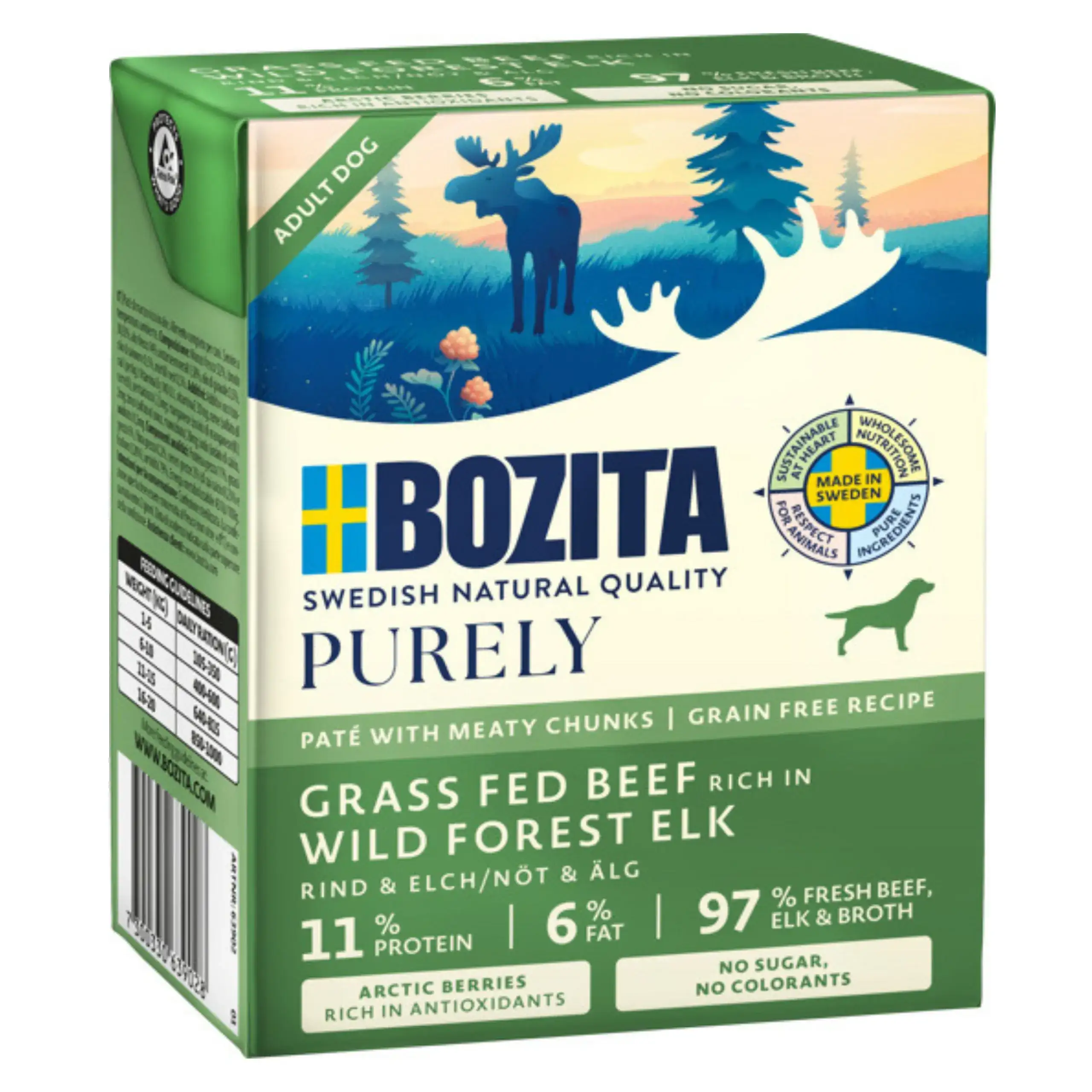 Bozita Purely wołowina, łoś adult 370 g