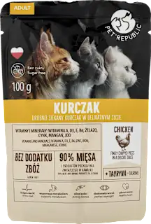 Pet Republic kurczak kawałki adult 100 g