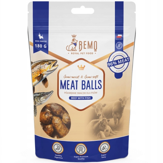 Bemo Meat Balls wołowina, ryba 180 g