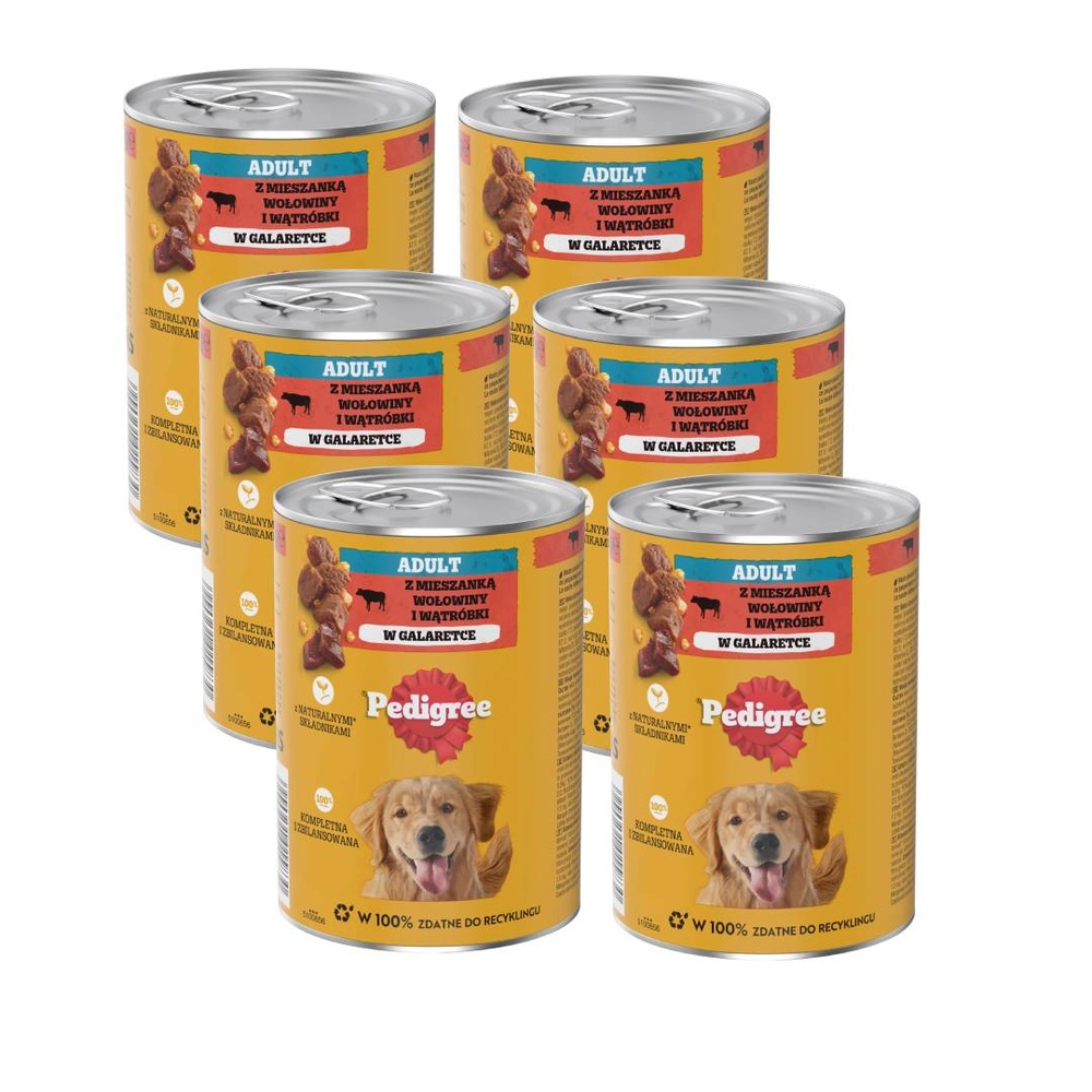 Pedigree wołowina adult 400 g × 6