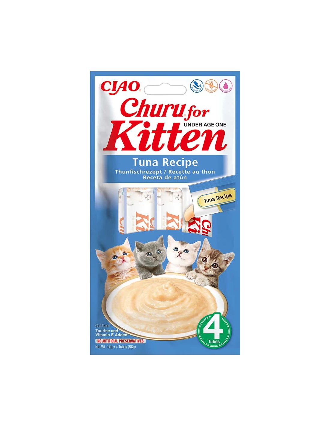 Inaba Churu tuńczyk kitten 14 g × 4