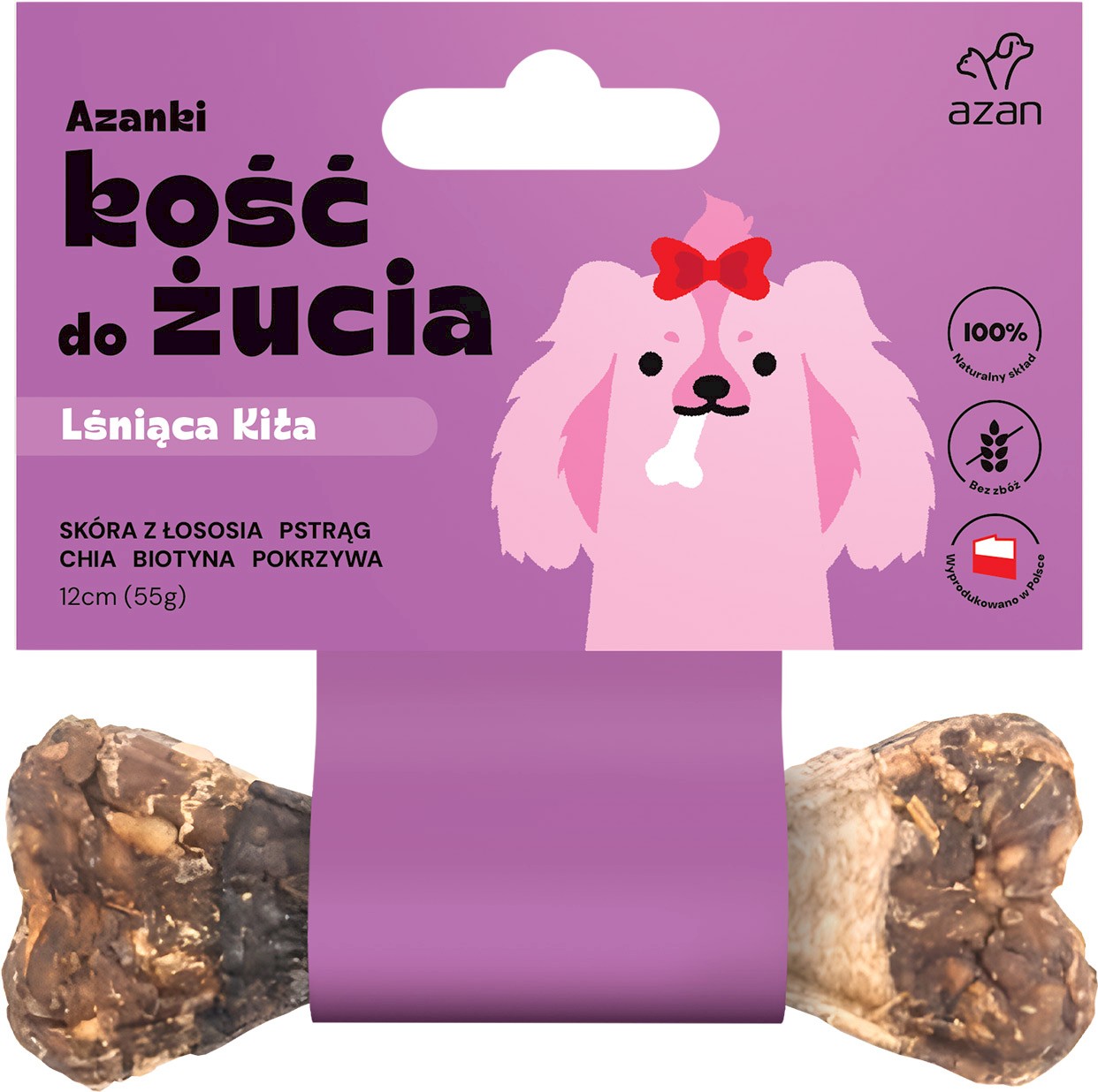 Azanki Lśniąca Kita łosoś adult 55 g
