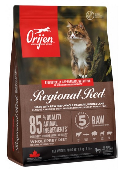 Orijen Regional Red bizon, dzik, jagnięcina, wieprzowina, wołowina 340 g
