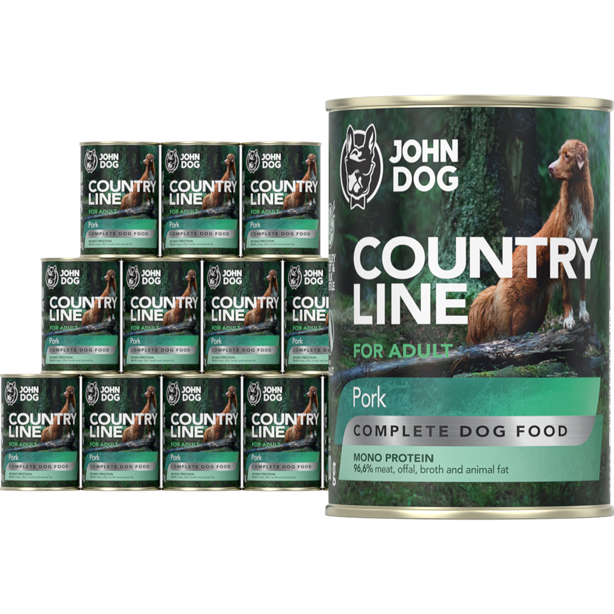 John Dog wieprzowina adult 400 g