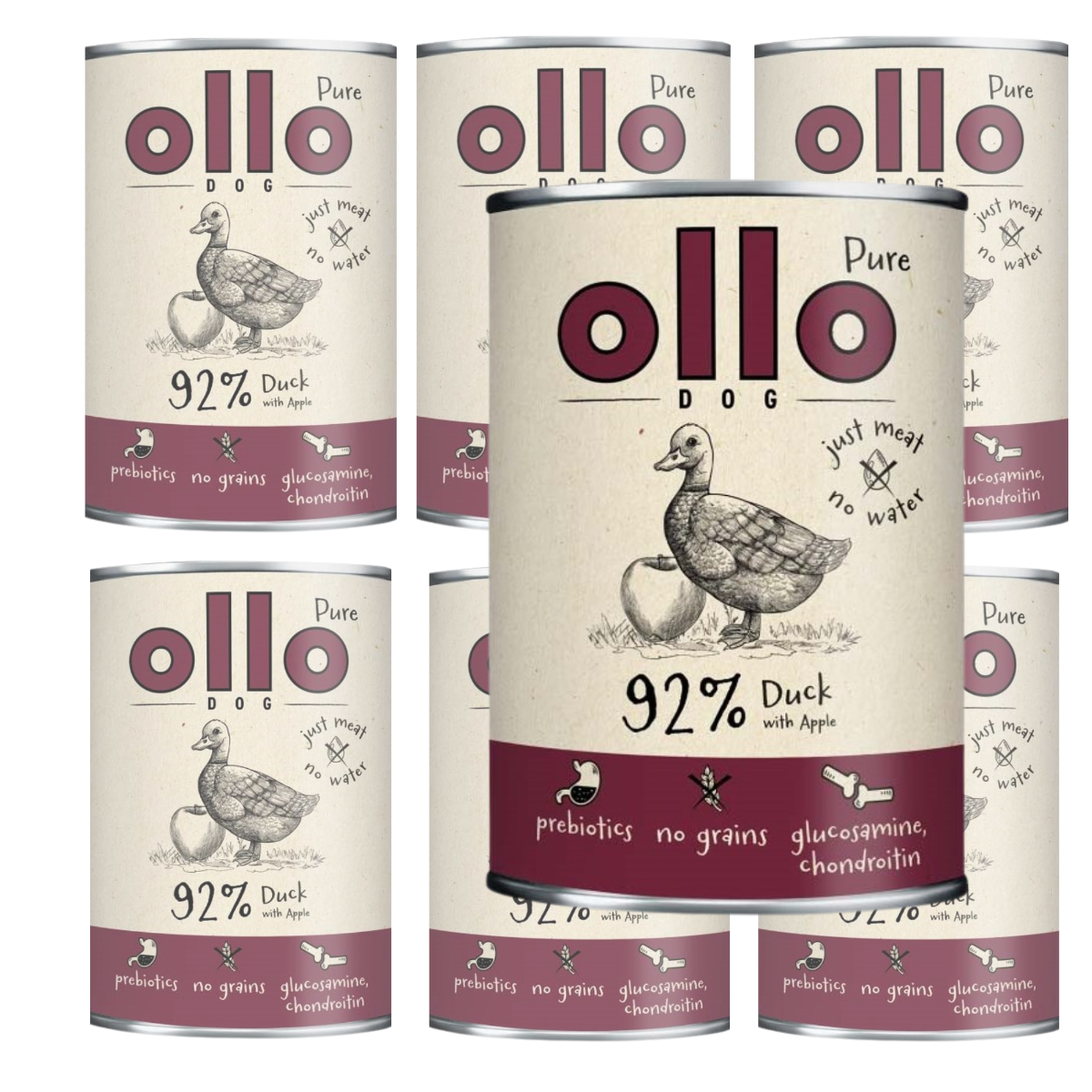 Ollo Pure kaczka 400 g × 6