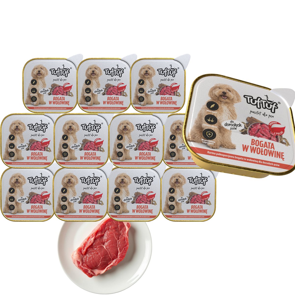 Tuf Tuf wołowina adult 300 g × 12