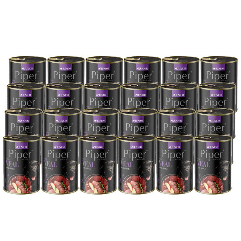 Piper Animals cielęcina junior 400 g × 24
