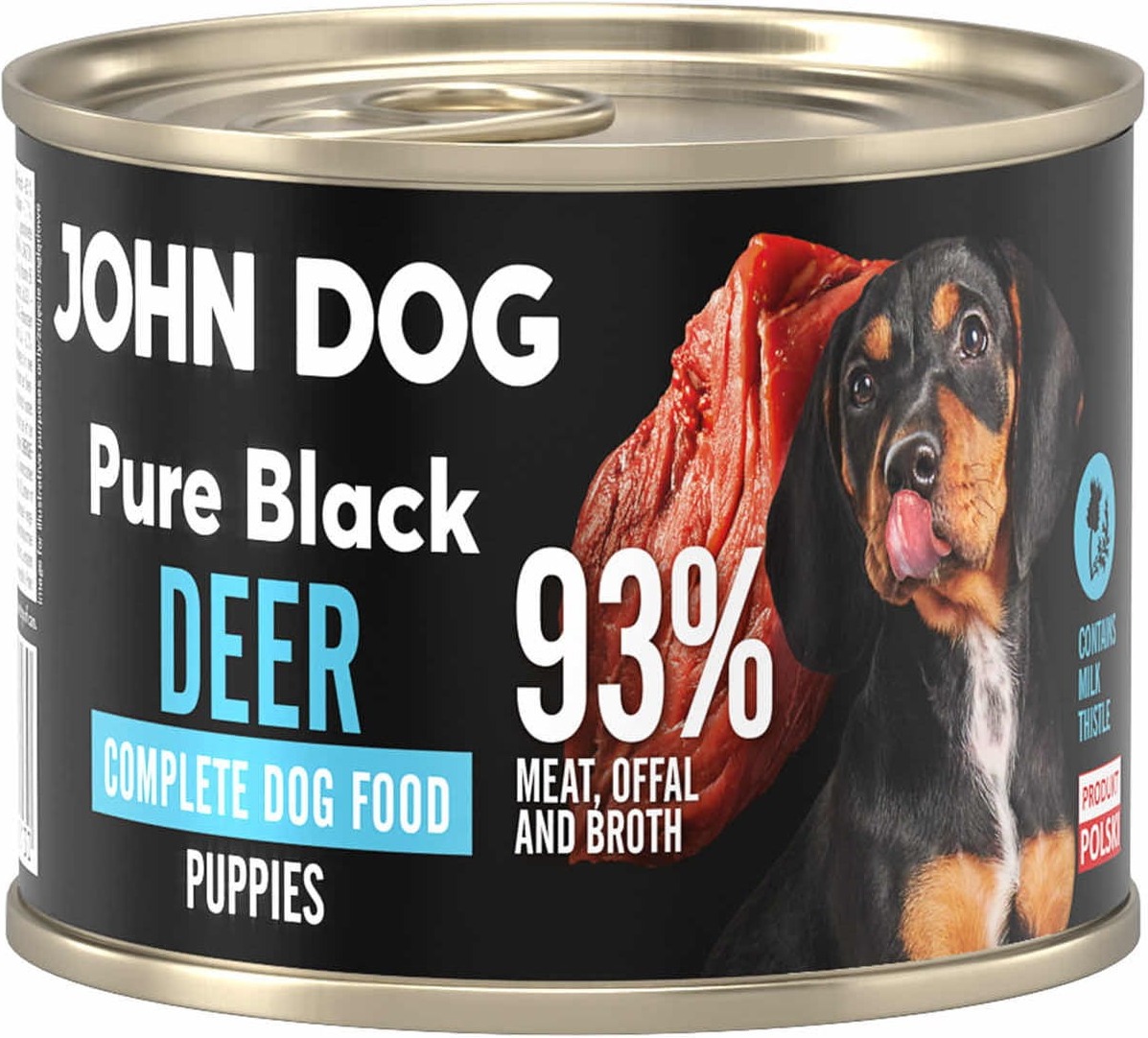 John Dog Pure Black jeleń puppy 200 g